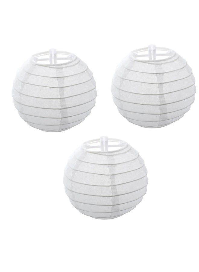 Amscan 3-Piece Round Paper Lantern Set 9.5inch Decorations Party Supplies 9.5inch
