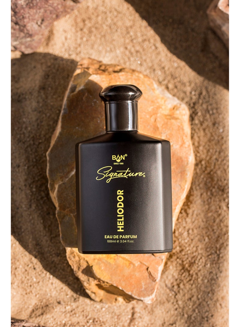 Signature Heliodor Eau de Parfum for Men Long Lasting Woody Chypre 100ml - Image 4