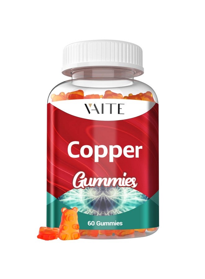 VAITE مكملات النحاس 10 ملغ حمض أميني - مكمل نحاس مخلب، معدن أساسي للطاقة، قوة العظام، دعم الخلايا ومضادات الأكسدة - للرجال والنساء، نباتي، غير معدل وراثيًا، 60 حبة جيلاتينية - Image 1