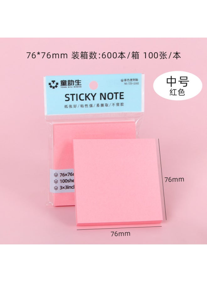 Colorful Sticky Notes, Cute Creative Sticky Notes,  Office Stationery Note Pads, Tearable Student Mes Note Paper - Image 1