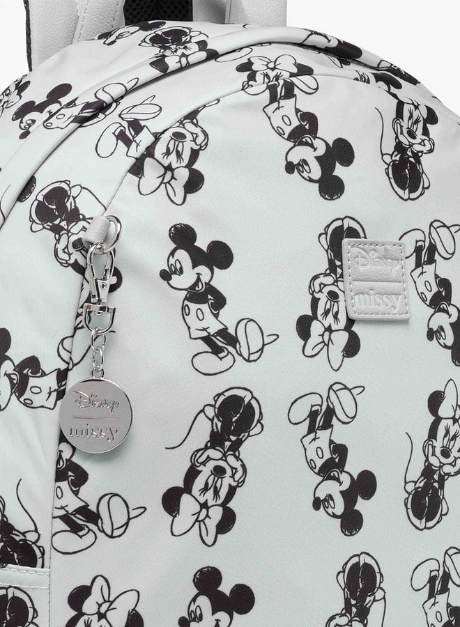 ديزني حقيبة ظهر بطبعة ميكي وميني ماوس بأشرطة قابلة للتعديل - Image 4