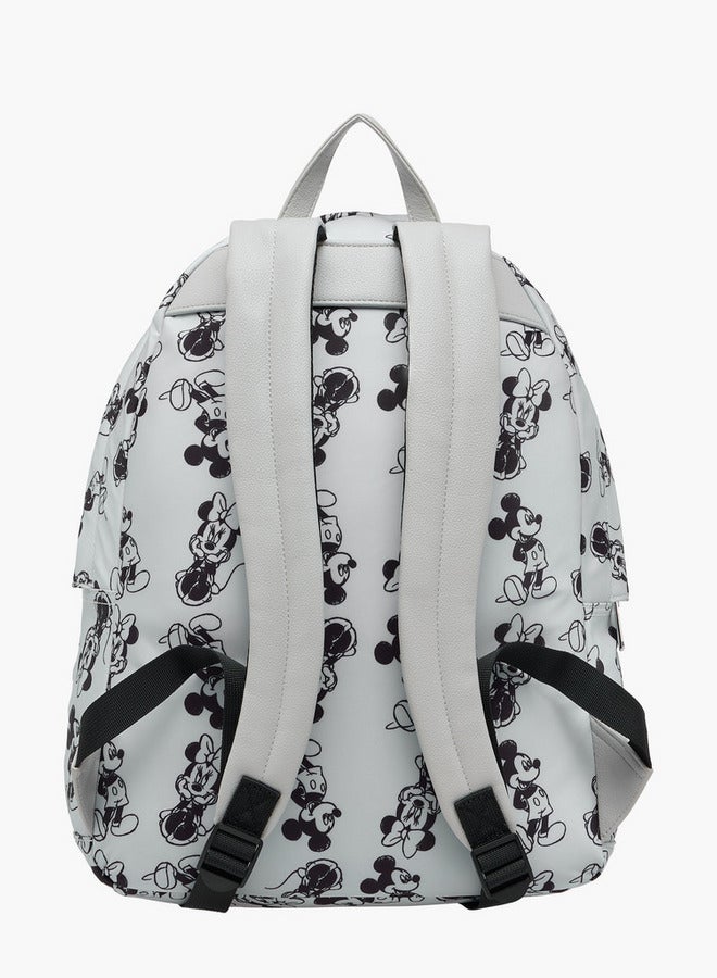 ديزني حقيبة ظهر بطبعة ميكي وميني ماوس بأشرطة قابلة للتعديل - Image 3