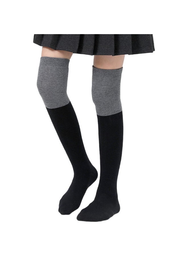 Barbie Children'S Mid-Calf Socks, Girls' Knee-High Socks, Autumn And Winter Over-Knee Long Socks, Spring And Autumn Black High Socks, Versatile Socks For Girls And Students - Image 3