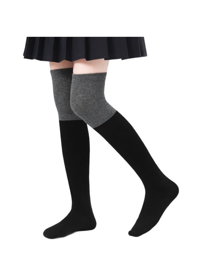 Barbie Children'S Mid-Calf Socks, Girls' Knee-High Socks, Autumn And Winter Over-Knee Long Socks, Spring And Autumn Black High Socks, Versatile Socks For Girls And Students - Image 1