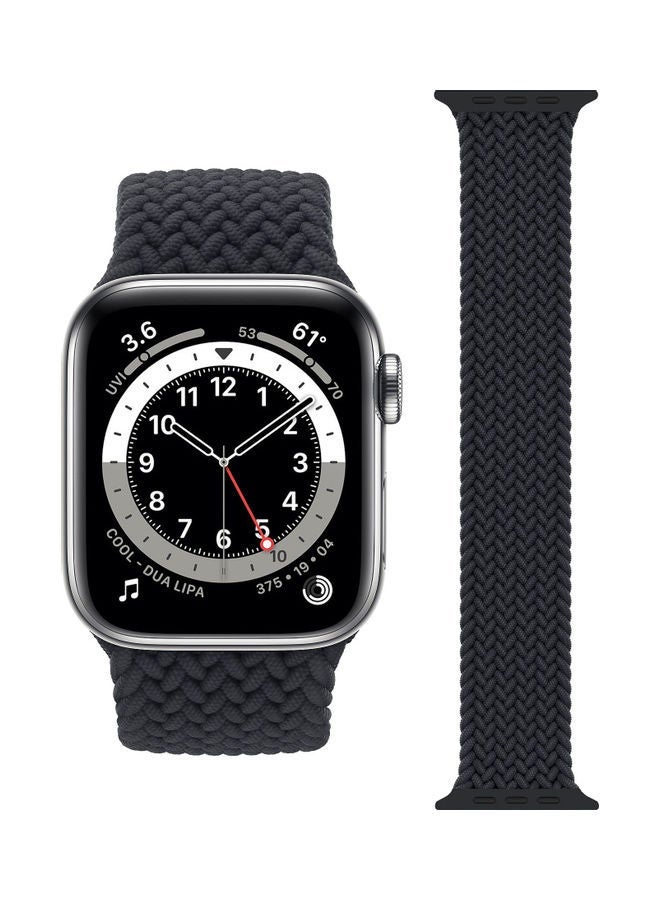 NIBEMINENT Replacement Band For Apple Watch Series 1/2/3/4/5/6/SE 38/40mm Charcoal Black - Image 1