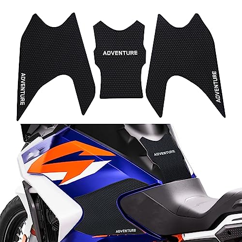 KATIE DEVI For 1290 Super Adventure S/R 2021-2023 Motorcycle Side Fuel Tank pad Tank Pads Protector Stickers Decal Gas Knee Grip Traction Pad Tankpad (One set) black - Image 1