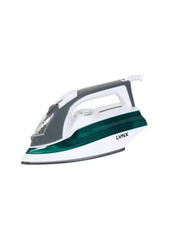 LYNX 1600W Steam Iron with Ceramic Non-Stick Soleplate | Dry, Spray & Steam Ironing | Adjustable Thermostat Control | Overheat Protection | Swivel Cord | Indicator Light | Model LY-IR-3022-C - Image 1