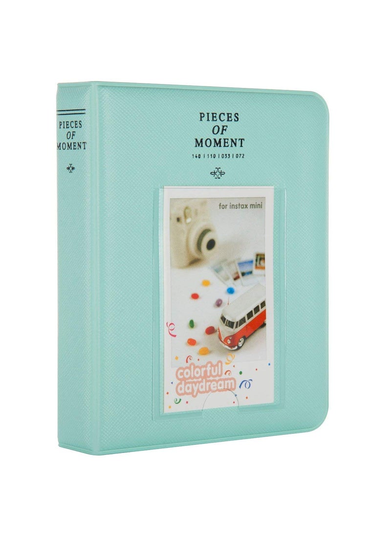 ZIKKON ZIKKON 64 Pockets Photo Album for Fujifilm Instax Mini 12 11 9 8 40 99 Evo Liplay 7S Instant CameraMini Link Printer Polaroid Snap Touch PIC300 Z2300 Mint Zip Instant Camera Printer Ice blue  - Image 1