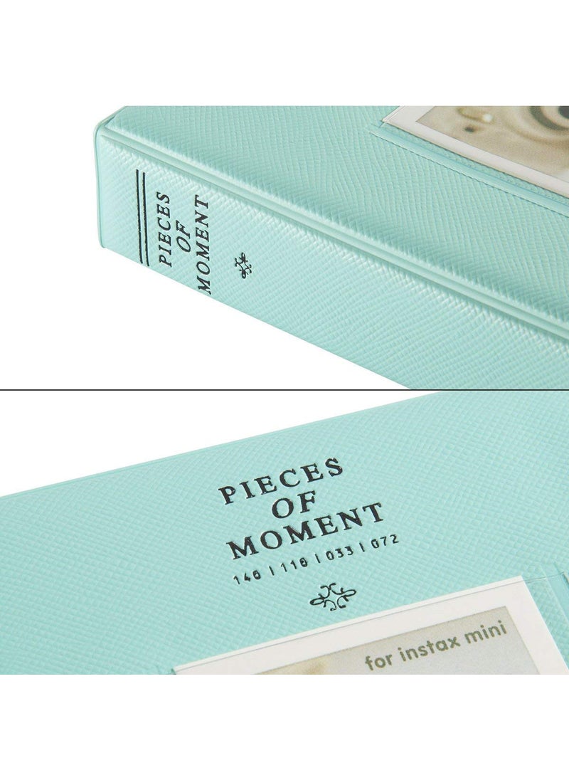 ZIKKON ZIKKON 64 Pockets Photo Album for Fujifilm Instax Mini 12 11 9 8 40 99 Evo Liplay 7S Instant CameraMini Link Printer Polaroid Snap Touch PIC300 Z2300 Mint Zip Instant Camera Printer Ice blue  - Image 5