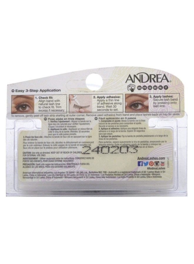 Andrea Lashes Strip Style 45 Black (6 Pack) - Image 2