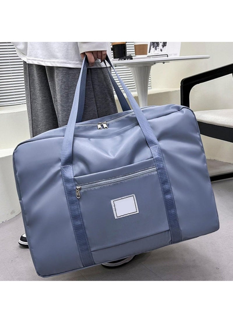 Large Moving Travel Storage Bag Large Capacity Travel Bag Clothes Storage Bag Hand Luggage Bag Moisture-proof Quilt Storage Bag (Blue) - Image 3