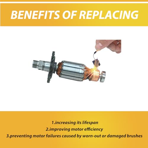 MARSTEK 10 Pack N257540 Replacement Electric Motor Carbon Brushes Compatible with Dewalt Angle Grinder DWE402 DWE4214 - Image 5