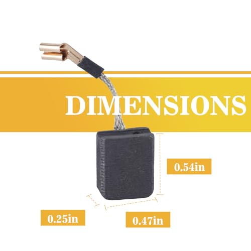 MARSTEK 10 Pack N257540 Replacement Electric Motor Carbon Brushes Compatible with Dewalt Angle Grinder DWE402 DWE4214 - Image 2