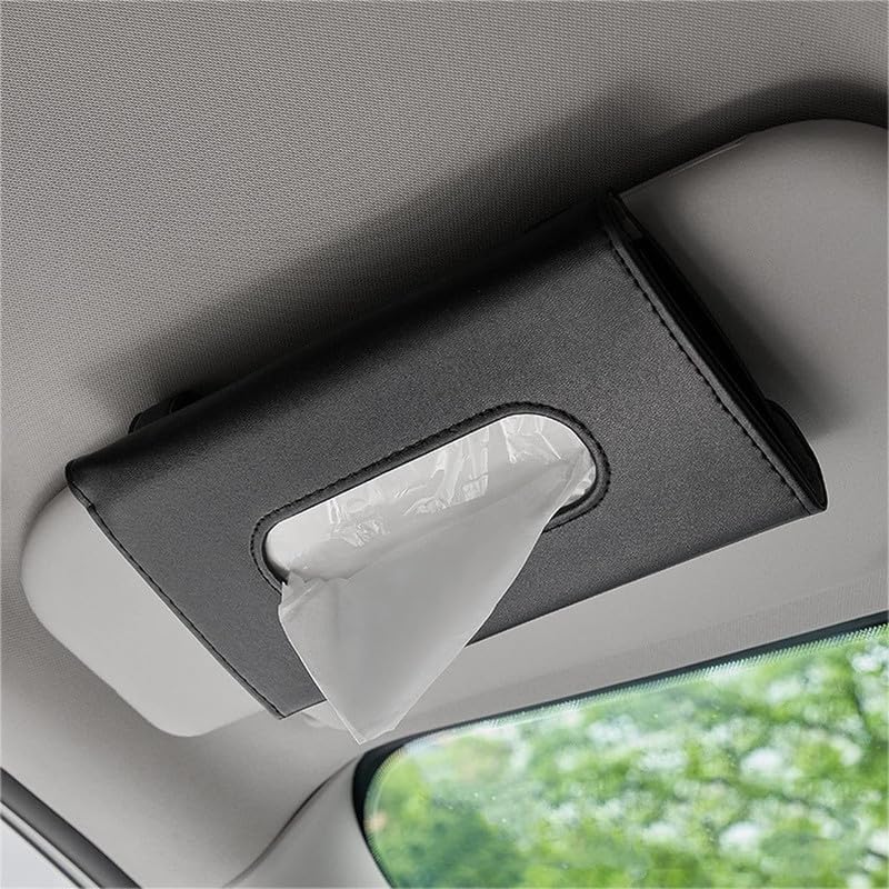 Maharsh Auto Accessories Car Sun Visor Tissue Box Car Back Seat Headrest Hanging Multi-use Tissue Box Durable Premium Elegant Design Paper Napkin Holder Tissue Holder-1pcs - Image 1