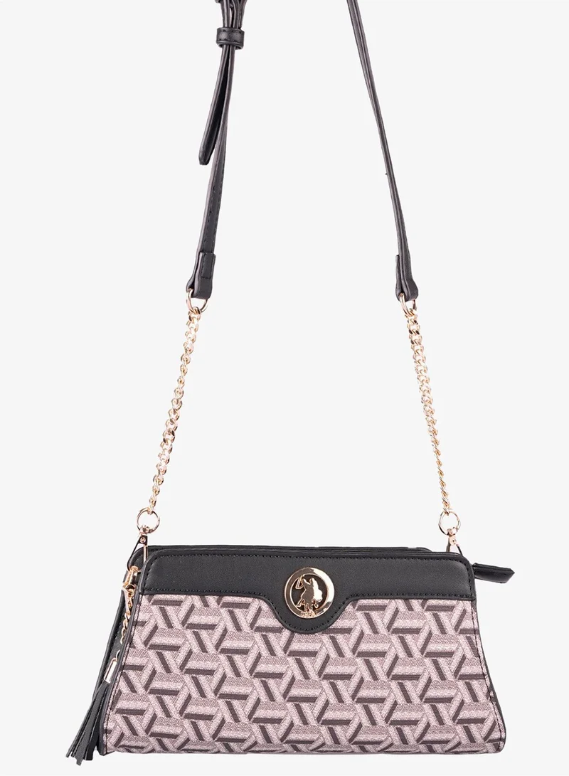 U.S. Polo Assn. BLACK U.S. Polo Assn. Women's Shoulder Bag, Ladies Large Capacity Shoulder Bag Handbag Tote Bags Clutch Bag, Women's Leather Hobo Bag, Women's Tote Bag, Women's Shoulder Bag, Women's Hand Bag, Women's Travel Bag, for Office Sling Bag Side Bag and Girls College Students for Women | Best Price UAE