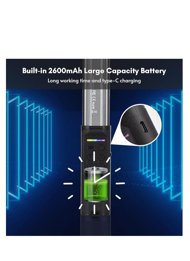 ماركة غير محددة - w150rgb-ii المحمولة RGB مصباح LED مصباح الفيديو عصا 2500k-9000k 20 ضوء قابل للتعديل تأثير المشهد المدمج في البطارية ، VLOG يعيش المنتج صورة فوتوغرافية - Image 1