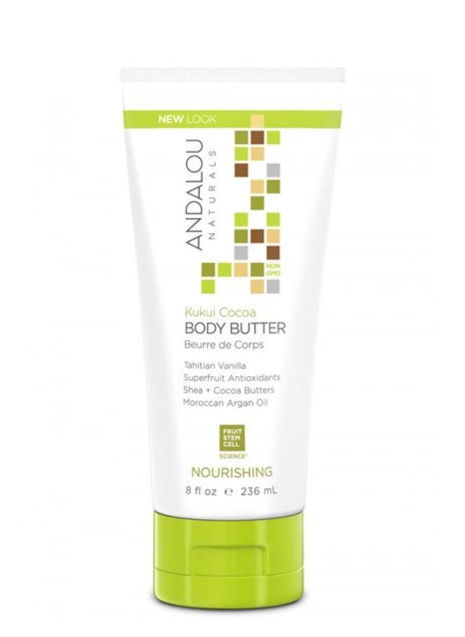 Andalou Natural Andalou Kukui Cocoa Nourishing Body Butter 236ml  - Image 1