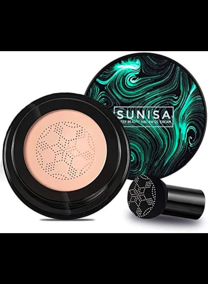 Sunisa Mushroom Air Cushion CC Cream Concealer Moisturizing Foundation Primer Makeup