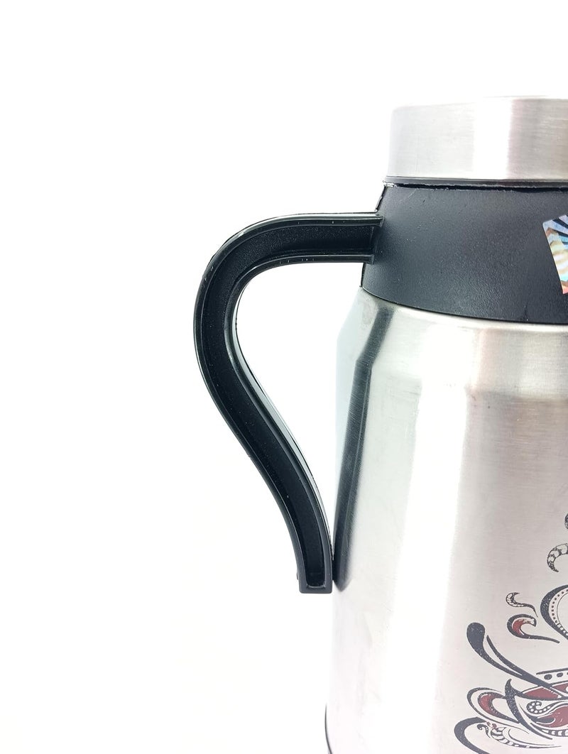 RUDRALCO Stainless Steel 900ml Teapot with Handle Double Wall Vacuum Insulated Thermosteel Carafe BPA Free Jug for TeaCoffee Juice 18 Hours Hot 24 Hours Cold 1 Year Warranty Black - Image 5