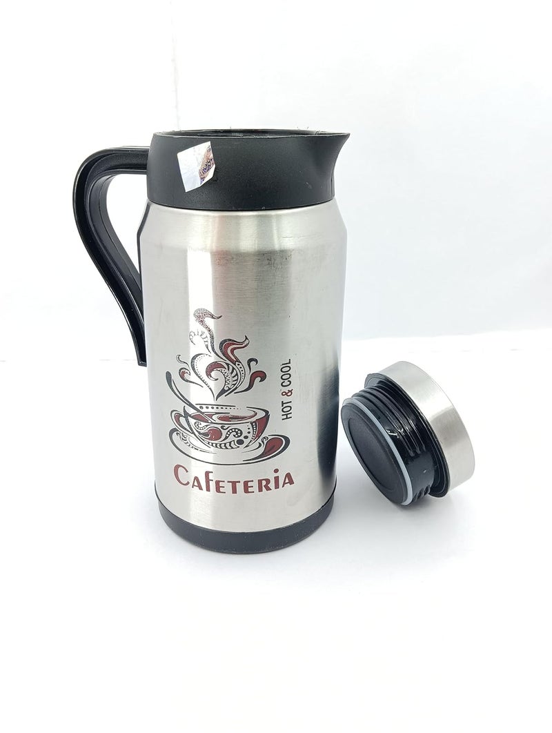 RUDRALCO Stainless Steel 900ml Teapot with Handle Double Wall Vacuum Insulated Thermosteel Carafe BPA Free Jug for TeaCoffee Juice 18 Hours Hot 24 Hours Cold 1 Year Warranty Black - Image 4
