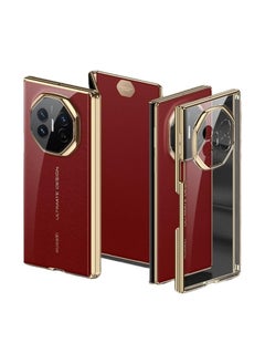 OCTOBER غلاف شفاف متوافق مع Huawei Mate XT، غلاف مغناطيسي ثلاثي الطيات مقاوم للسقوط والصدمات.  - Image 1
