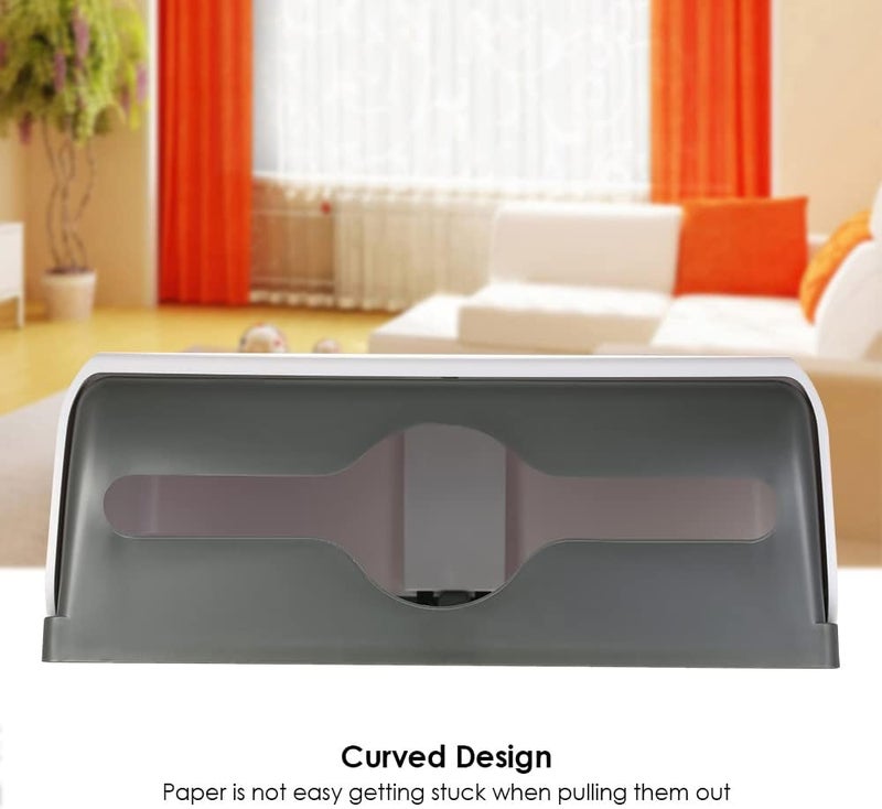 Eacam Wall-mounted Bathroom Tissue Dispenser Tissue Box Holder for Multifold Paper Towels Waterproof Toilet Paper Tissue Dispenser Holder for Hotel Food Service - Image 4