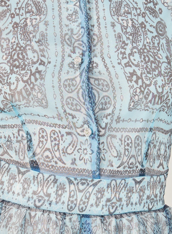 Styli Paisley Print Midi Dress  - Image 4
