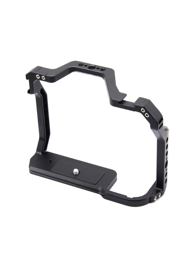 Canon EOS 5D3/5D4 Camera Cage, Aircraft Aluminum Expandable Protection Frame for 5D2/5DS, Lightweight, Precise Cutouts, Multiple Expansion Ports including Cold Shoe, 1/4 Interface, Anti-Slip Silicone Pads, Camera Mounting Screws Perfect Metal Photography Accessory - Image 3