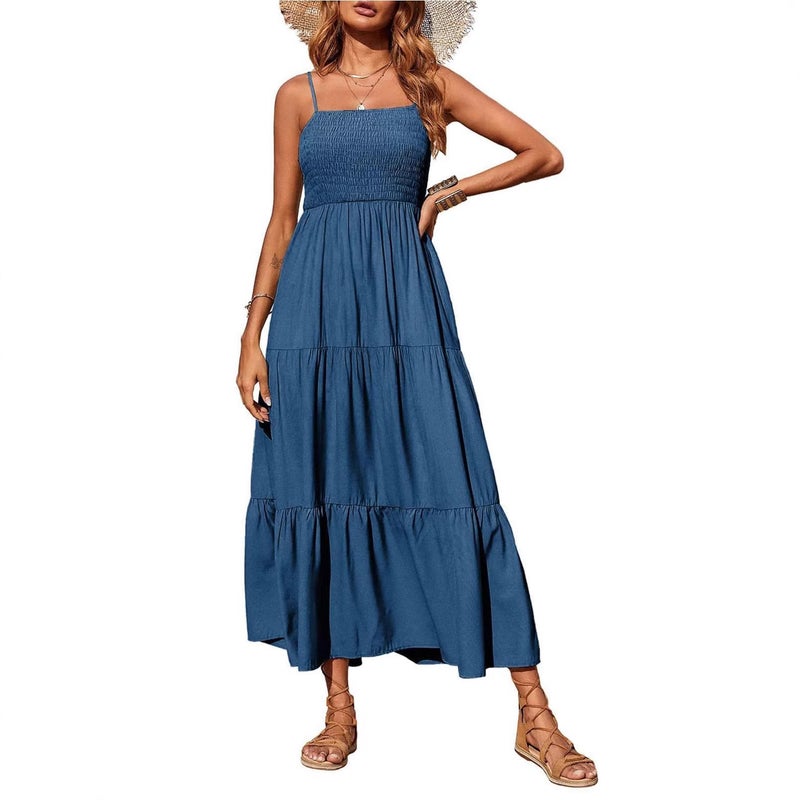 2025 Spring Women's Elegant Sleeveless Split Dress - Image 5
