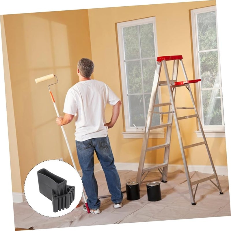 2Pcs Non Slip Ladder Feet Covers Replacement Leg Pads Black Plastic Anti Skid for Household Outdoor - Image 5