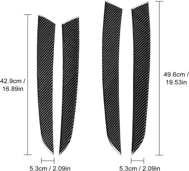 AIRSPEED Black Carbon Fiber Door Handle Panel Cover for BMW X5 E70 & X6 E71 - Image 2