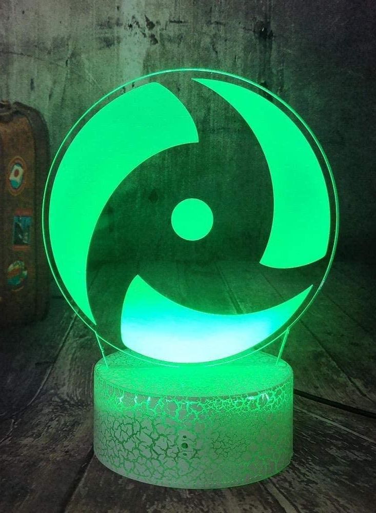 althiqahkey 3D Night Light Illusion Led Lamps Decor lamp for Kids Naruto Anime Character Uchiha Sasuke 3D LED Night Light Baby Table Lamp Kid Holiday Kid Christmas lamp Home Decor - Image 3