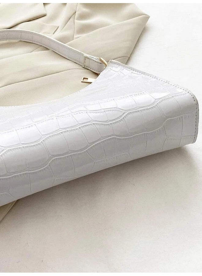 Fargo Leatherette Side White Sling Bags For Women's Ladies (White) - Image 4