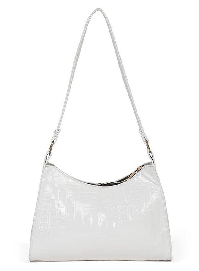 Fargo Leatherette Side White Sling Bags For Women's Ladies (White) - Image 1
