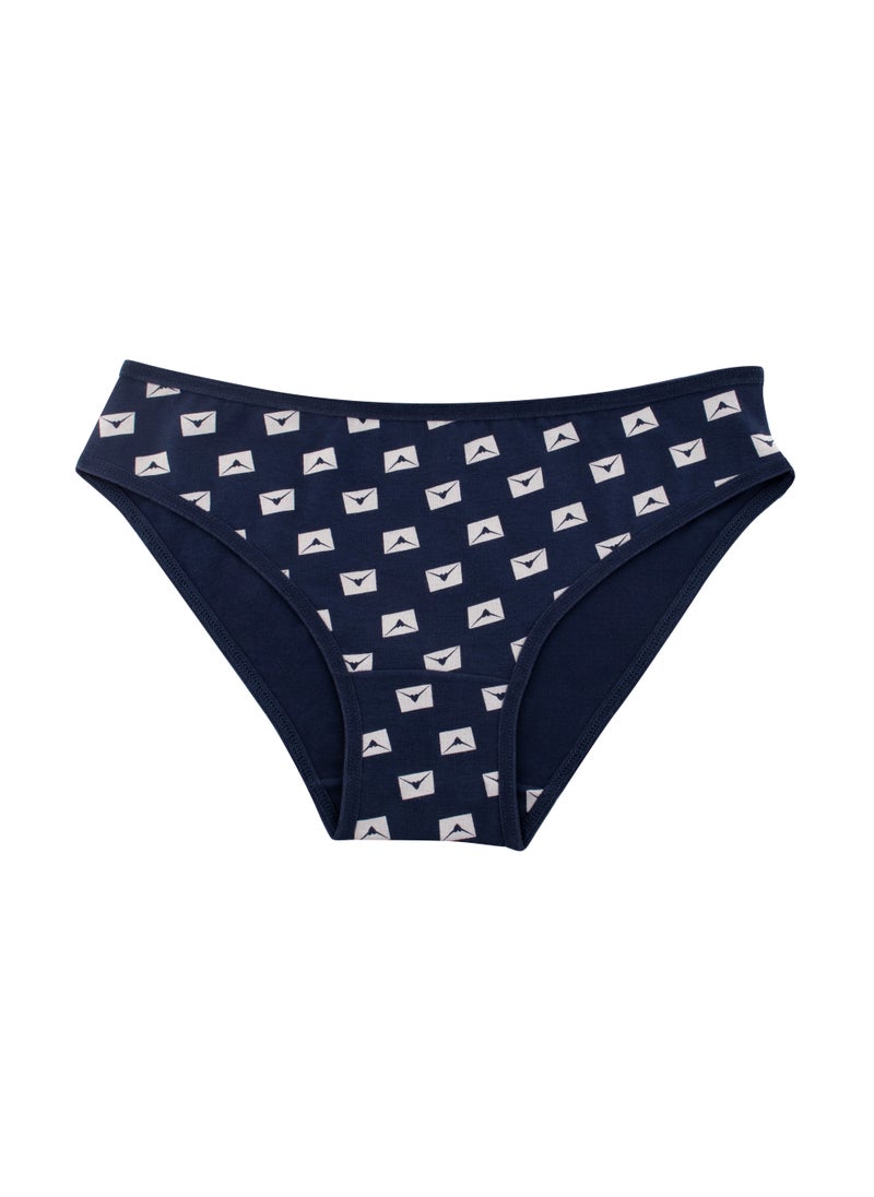 Milk - Women's Bikini Panties Set of 3, Printed Cotton Underwear, Soft & Comfortable, Stylish Design for Everyday Wear - Image 1