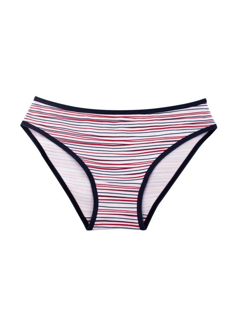 Milk - Women's Bikini Panties Set of 3, Printed Cotton Underwear, Soft & Comfortable, Stylish Design for Everyday Wear - Image 1