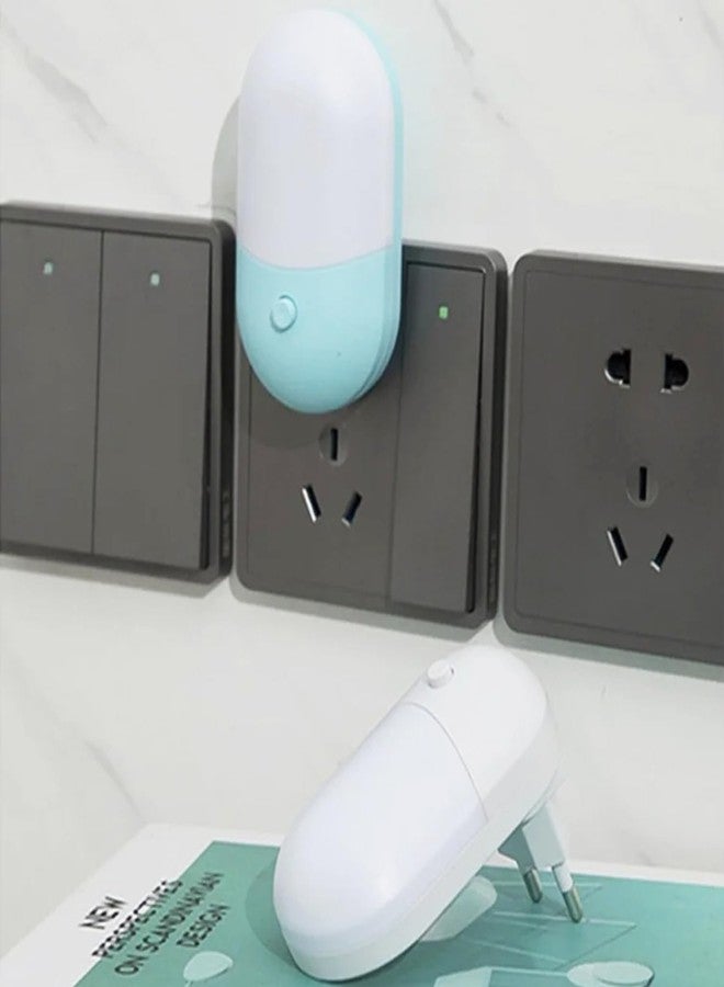 أسينشين مصباح ليلي موفر للطاقة يعمل بالكهرباء من أسينشن، مصباح LED موفر للطاقة لغرفة نوم الأطفال، هدية مثالية لأعياد ميلادهم، متعدد الألوان (عبوة من قطعة واحدة) - Image 5