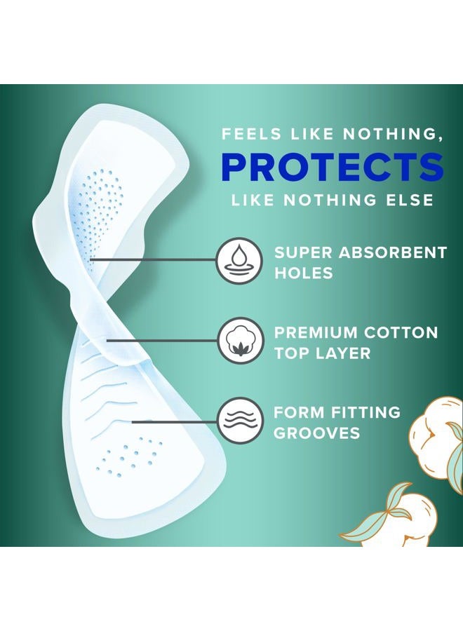Always Pure Cotton with Flexfoam Pads, Size 4 Overnight Absorbency, with Wings, 20 Count, Pack of 3 (60 Count Total) - Image 2