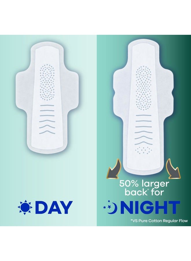 Always Pure Cotton with Flexfoam Pads, Size 4 Overnight Absorbency, with Wings, 20 Count, Pack of 3 (60 Count Total) - Image 3