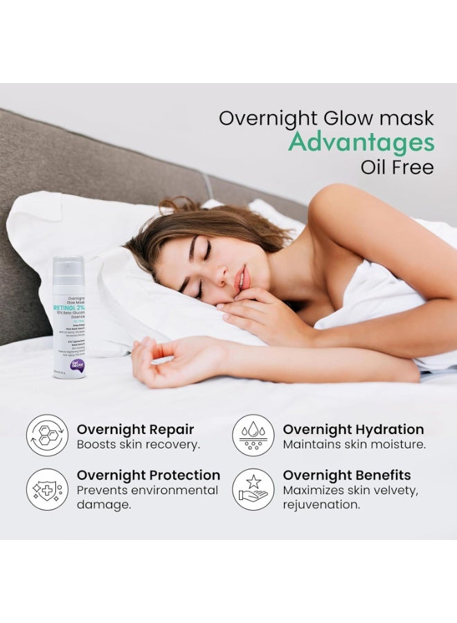 Get Nectar Happiness احصلي على سيروم "Nectar Happiness Overnight Glow Mask" الليلي بتركيز 2% من الريتينول (خالٍ من الزيوت) والمعزز بـ "بيتا-جلوكان"؛ لمكافحة الشيخوخة والخطوط الدقيقة والتجاعيد، وللحصول على مظهر أكثر شباباً (30 مل). - Image 4