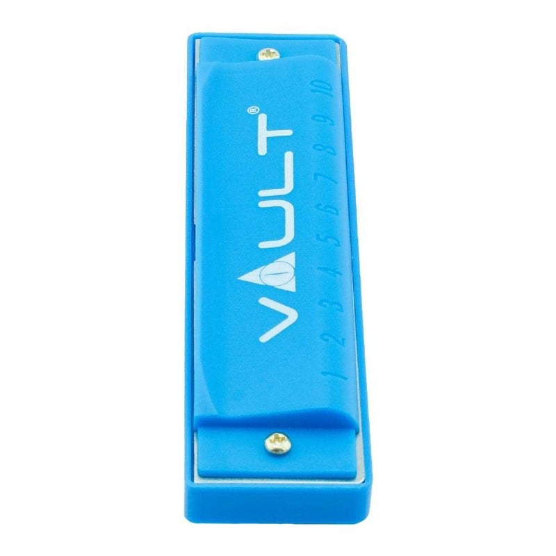 VAULT HA500 Key C 10-Hole Diatonic Harmonica/Mouth Organ - Blue - Image 5