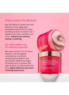 josie maran Josie Maran Pro-Retinol Face Cream - Anti Aging Retinol Cream with Pure Argan Oil & Aloe Juice - Delivers Intense Hydration for Plumper Skin & Reduces Wrinkles with Zero Irritation (1.69 oz)  - Image 4