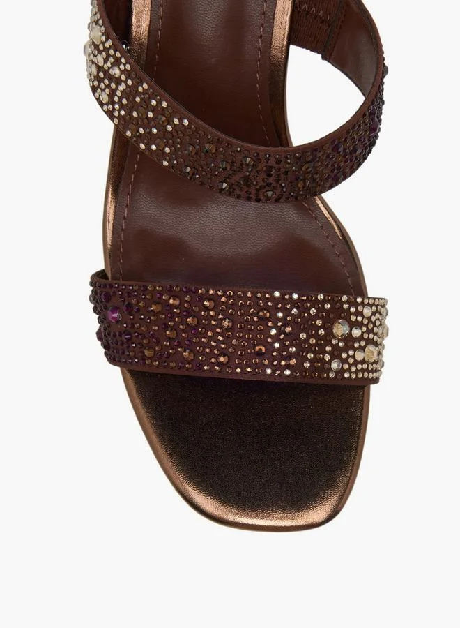 Flora Bella By Shoexpress BRONZE Flora Bella Women Stiletto Heel Sandals for Women | Best Price UAE