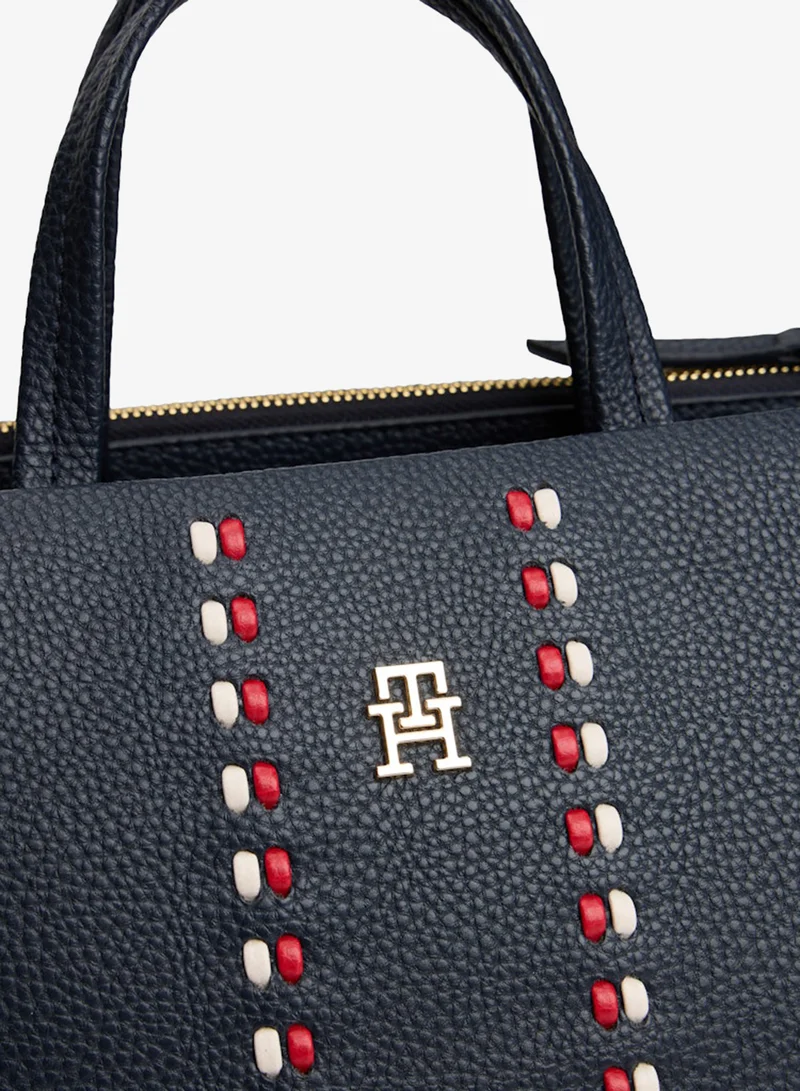 TOMMY HILFIGER  Signature Tape Satchel for Women | Best Price UAE