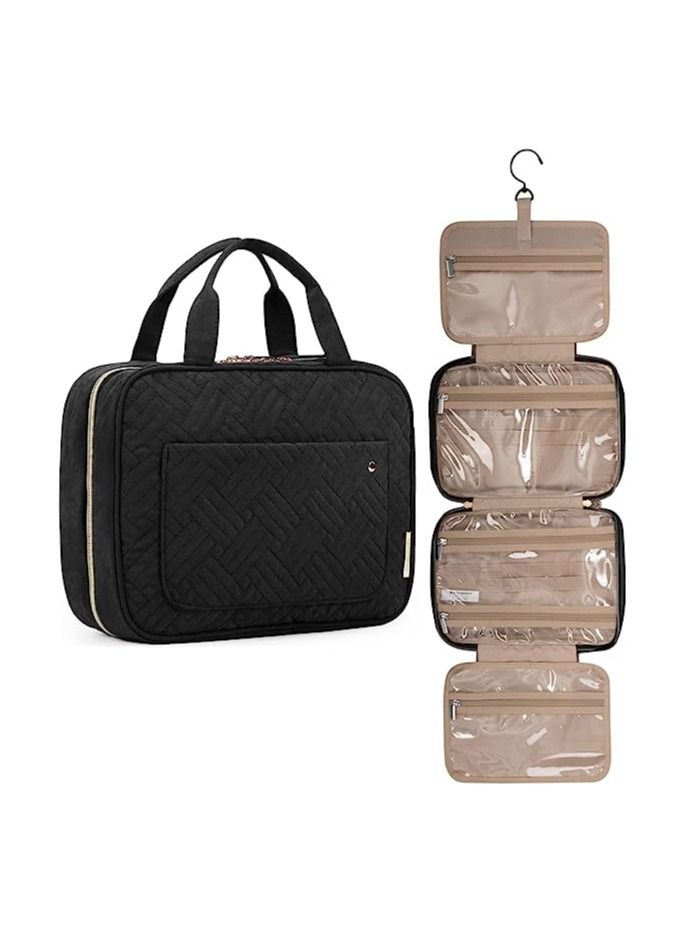 ORiTi Toiletry Bag with Hanging Hook  Water-resistant Makeup Cosmetic Bag Travel Organizer for Accessories - Image 1