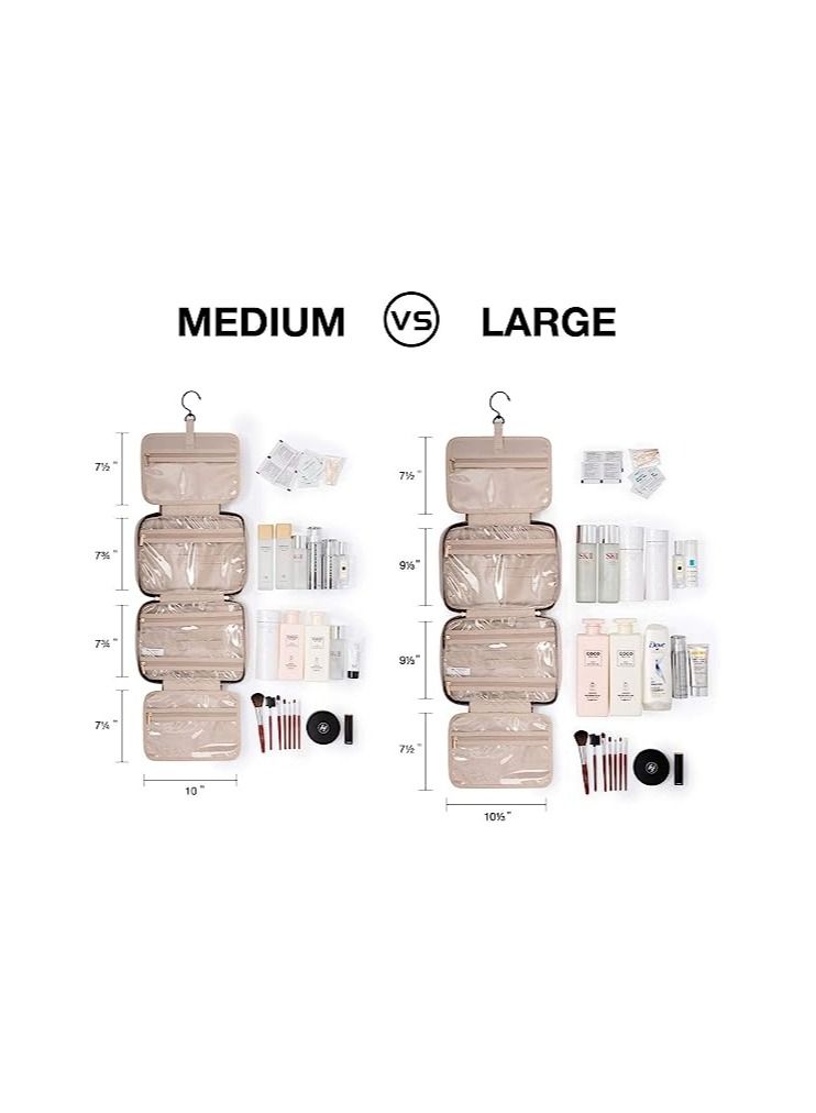 ORiTi Toiletry Bag with Hanging Hook  Water-resistant Makeup Cosmetic Bag Travel Organizer for Accessories - Image 2