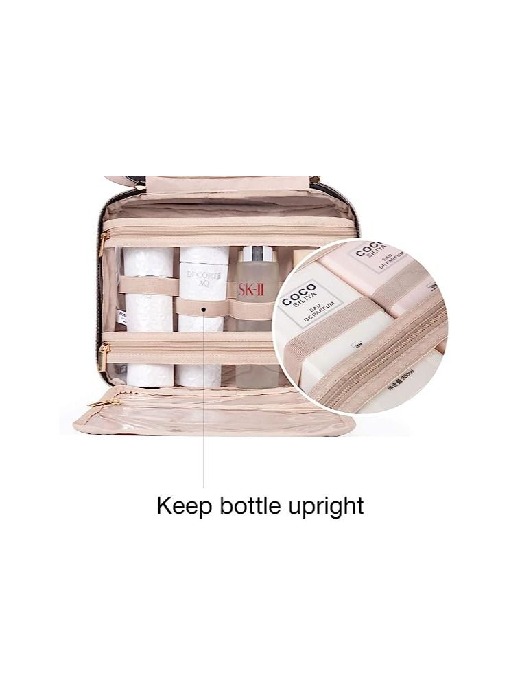 ORiTi Toiletry Bag with Hanging Hook  Water-resistant Makeup Cosmetic Bag Travel Organizer for Accessories - Image 3