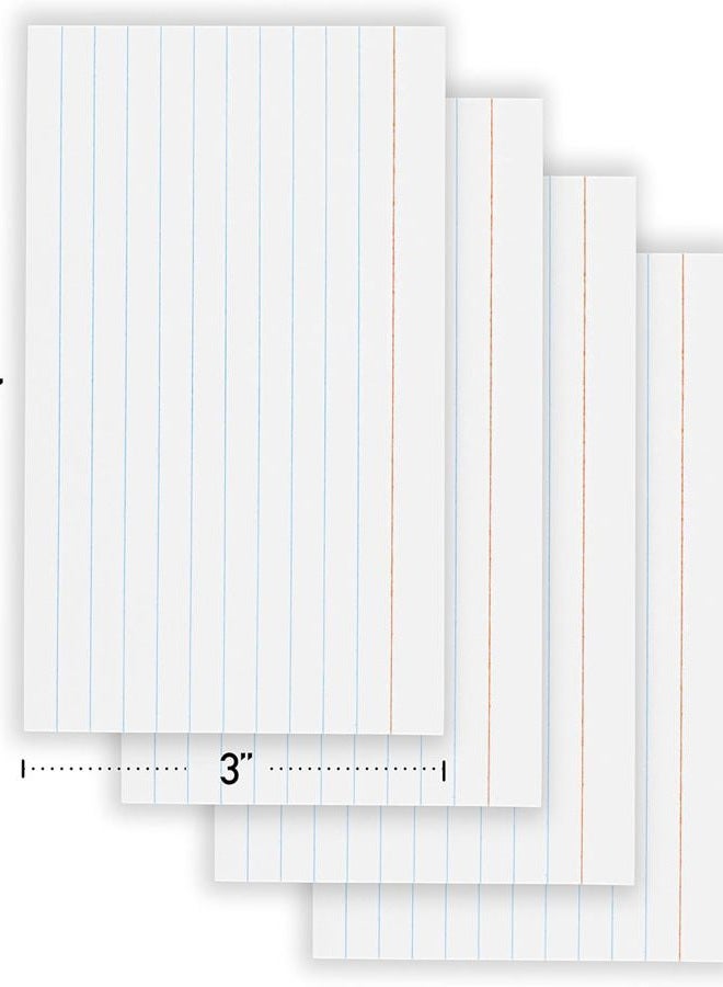 Enday Index Cards 3x5 Bulk, (2400 Cards), Notecards, Flashcards, Notecards 3x5 lined, Blank on Back, Flashcards for School Home and Office, Ruled Index Card, 100 Per Pack, (24 Pack) - Image 3