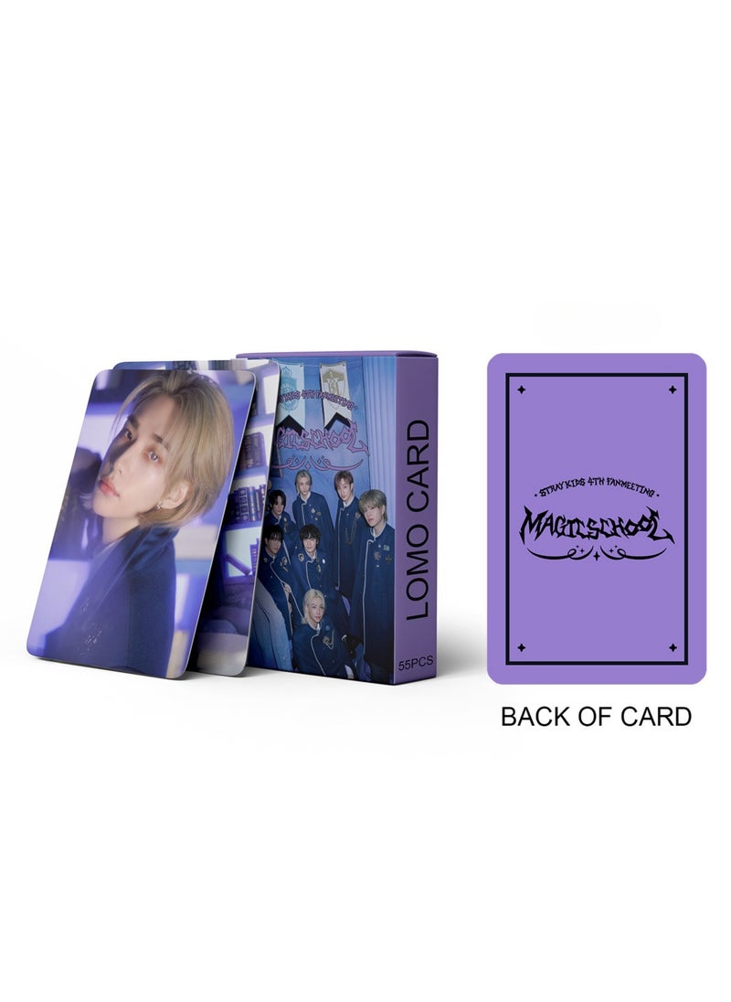 EHOME - 55Pcs Stray Kids New Album MAGIC SCHOO Lomo Card - Image 1
