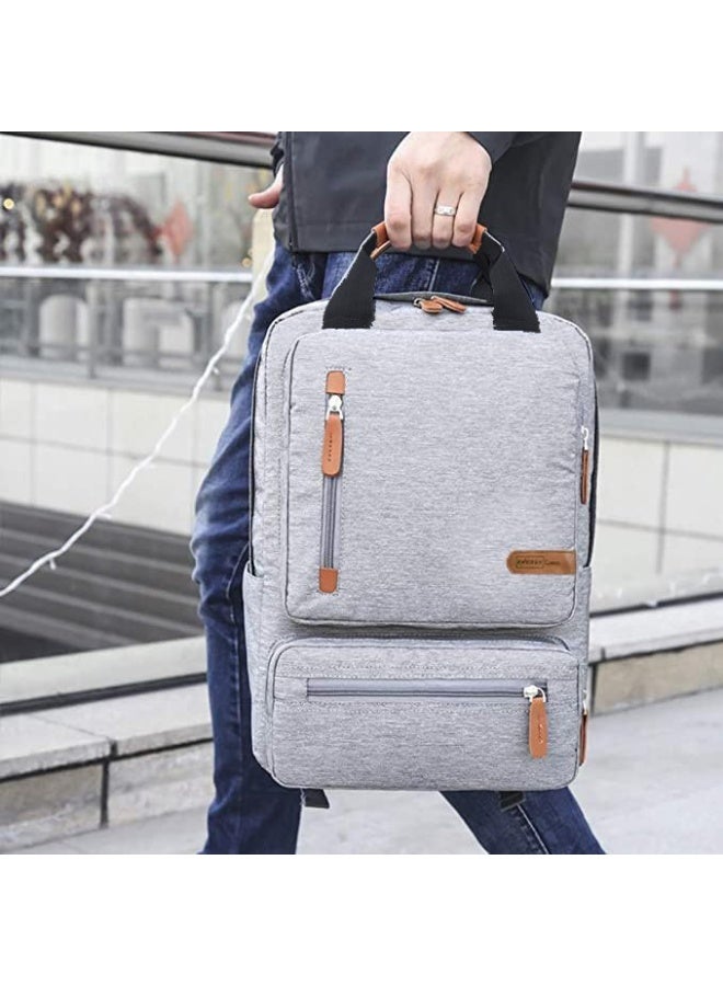 Energy case Backpack Men's Fashion Business Bag Boy's Schoolbag Travel Bag Multi-function Casual Laptop Bag, Light Gray, One_Size, Laptop Bag - Image 5